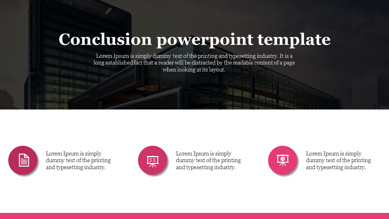 Conclusion PowerPoint Template For Business Presentation